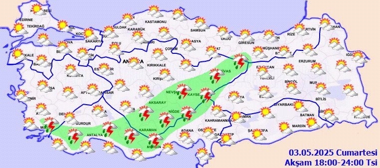 Hafta Sonu Planı Olanlar Dikkat! Meteoroloji'den Kuvvetli Yağış ve Fırtına Uyarısı - Resim : 3