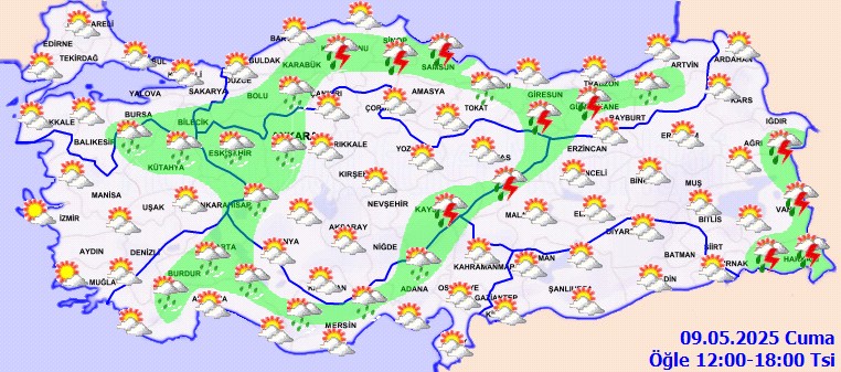 Meteoroloji'den Peş Peşe Uyarılar: Hafta Sonu Sağanak Vuracak - Resim : 1