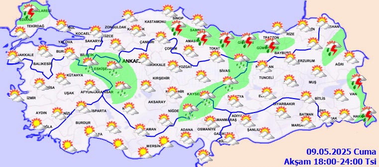 Meteoroloji'den Peş Peşe Uyarılar: Hafta Sonu Sağanak Vuracak - Resim : 2