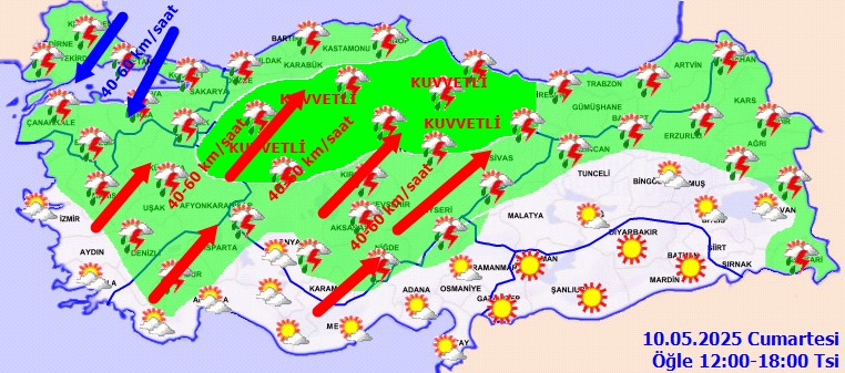 Sıcaklıklar Düştü, Sağanak Geri Döndü: Meteoroloji’den Yağış ve Fırtına Uyarısı - Resim : 2