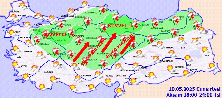 Sıcaklıklar Düştü, Sağanak Geri Döndü: Meteoroloji’den Yağış ve Fırtına Uyarısı - Resim : 3