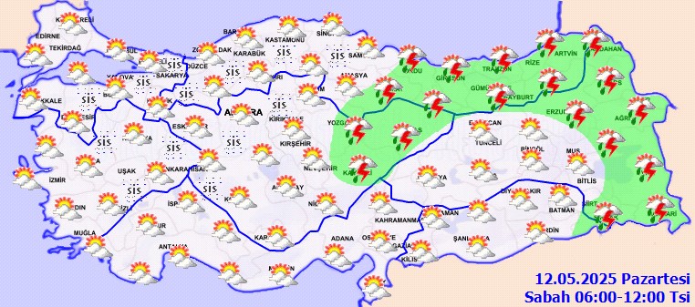 Bu İllerde Yaşayanlar Dikkat! Meteoroloji'den Sağanak ve Fırtına Uyarısı - Resim : 1
