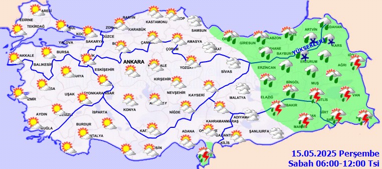 Meteoroloji'den Sağanak ve Kar Uyarısı! Bu İllerde Yaşayanlar Dikkat - Resim : 1