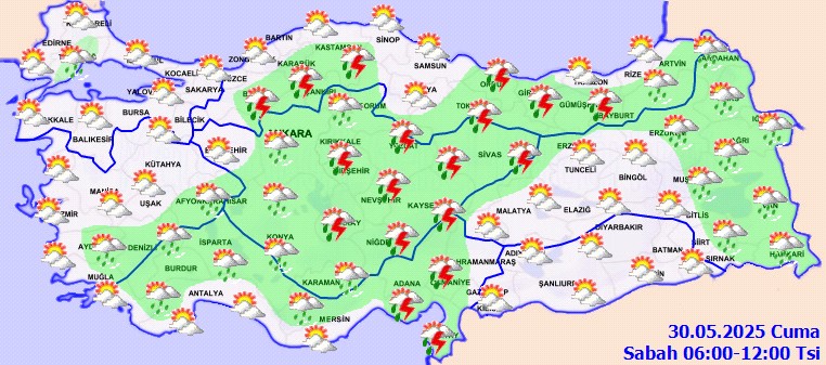 Bu İllerde Yaşayanlar Dikkat! Meteoroloji'den Sağanak ve Fırtına Uyarısı - Resim : 1