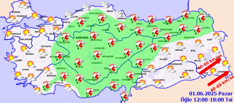 Meteoroloji İl İl Uyardı! Sağanak ve Fırtına Geliyor: Çok Kuvvetli Olacak... - Resim : 2