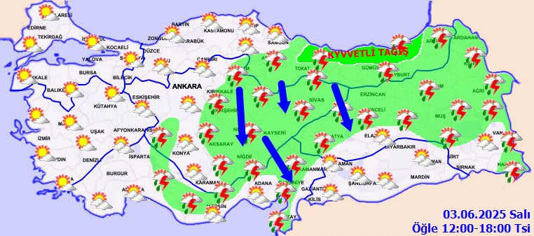Meteoroloji'den Kuvvetli Sağanak Uyarısı! Sakın Şemsiyesiz Çıkmayın... - Resim : 2