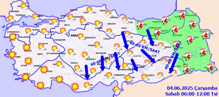 Haziranda Sağanak Sürprizi! Meteoroloji İl İl Uyardı - Resim : 1