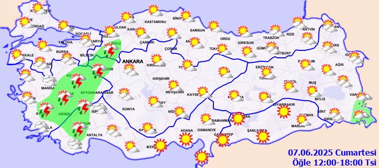 Meteoroloji'den Sıcaklık ve Sağanak Uyarısı! İkisi Birden Vuracak - Resim : 2