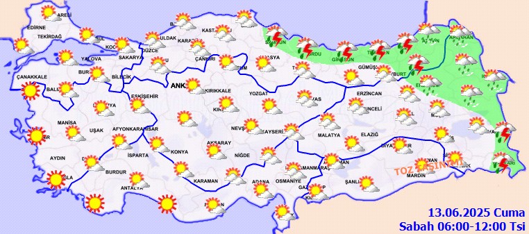 Meteoroloji'den İl İl Uyarı Geldi! Bu İllerde Sağanak Bekleniyor - Resim : 1