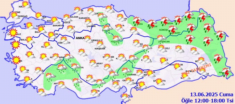 Meteoroloji'den İl İl Uyarı Geldi! Bu İllerde Sağanak Bekleniyor - Resim : 2