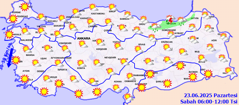 Meteoroloji'den Uyarı: Yurt Genelinde Sıcaklıklar Artıyor, Bazı Bölgelerde Sağanak Bekleniyor - Resim : 1