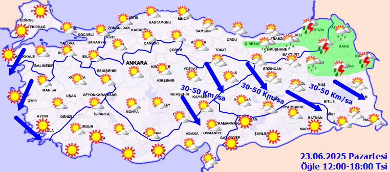 Meteoroloji'den Uyarı: Yurt Genelinde Sıcaklıklar Artıyor, Bazı Bölgelerde Sağanak Bekleniyor - Resim : 2