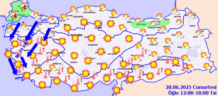 Sağanak ve Fırtına Alarmı Verildi! Meteoroloji'den Flaş Uyarı - Resim : 1