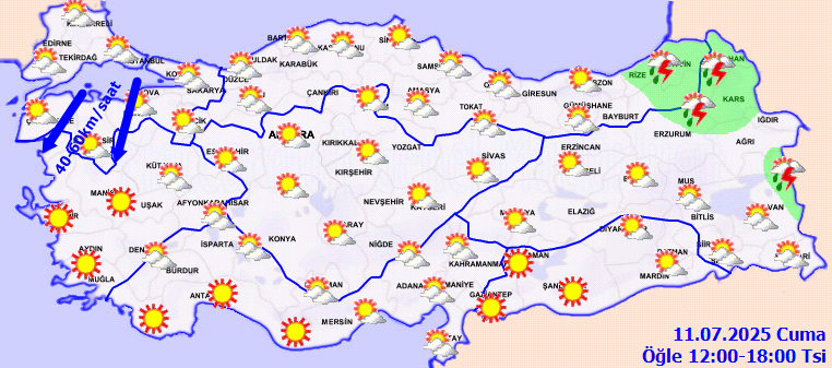 Meteoroloji'den Kritik Uyarı! Bazı İllerde Yağış, Marmara’da Fırtına Bekleniyor - Resim : 1