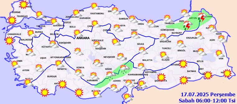 Meteoroloji İl İl Uyardı: Sağanak ve Sıcak Alarmı! Termometreler 40 Dereceye Çıkacak - Resim : 1