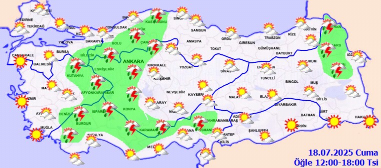 Meteoroloji Uyardı! Güneşli Başlayacak, Yağışla Bitecek: İşte İl İl Hava Durumu... - Resim : 2