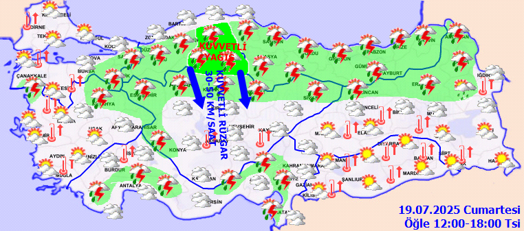 Meteoroloji'den Çifte Uyarı! Çok Kuvvetli Geliyor... Sağanak ve Fırtına Vuracak - Resim : 2