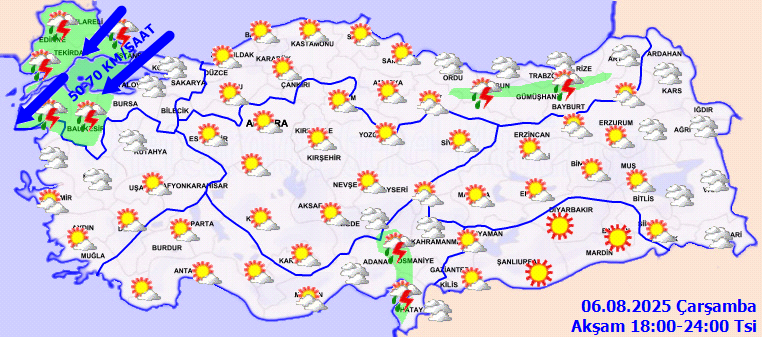 İstanbul'da Sağanak Alarmı! Meteoroloji Uyardı: Yağış ve Fırtına Geliyor - Resim : 1