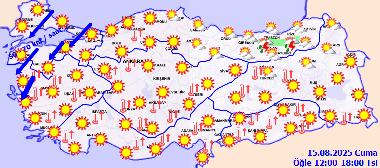 Meteoroloji'den 13 Kente 'Sarı' Kodlu Uyarı! İstanbul ve İzmir de Aralarında... Çok Kuvvetli Geliyor - Resim : 1