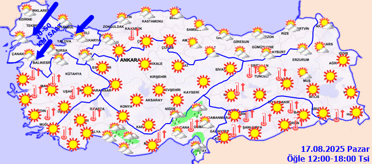 Meteoroloji'den İki Bölgeye Fırtına Uyarısı! Çok Kuvvetli Geliyor - Resim : 2