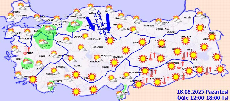 Şemsiyeleri Hazırlayın! Sağanak ve Fırtına Yolda… Meteoroloji’den 11 İl İçin Kritik Uyarı - Resim : 1