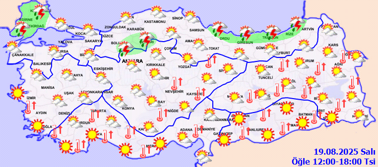 Meteoroloji'den Çok Sayıda İl İçin Gök Gürültülü Sağanak Uyarısı - Resim : 2