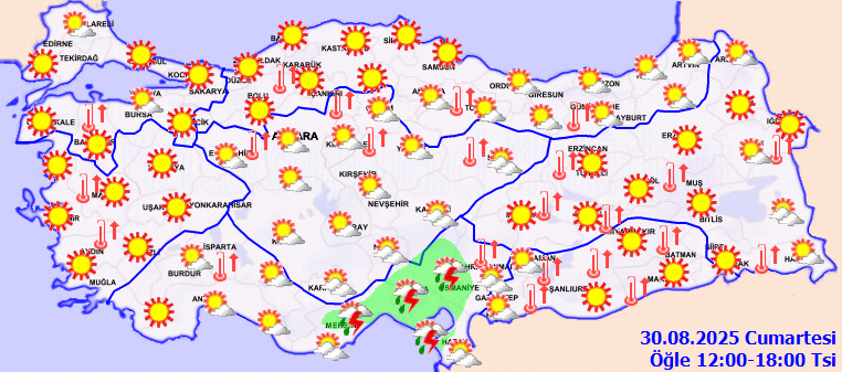 Meteoroloji'den İl İl Uyarı: Bir Tarafta Bunaltan Sıcak, Bir Tarafta Sağanak - Resim : 2
