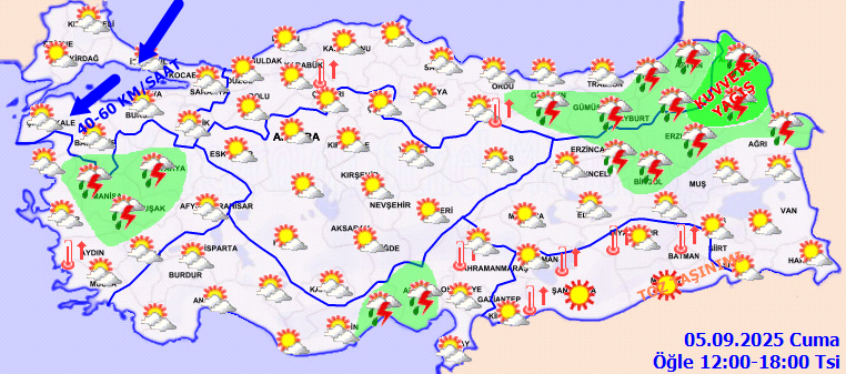 Meteoroloji'den Üç Uyarı Birden: Sağanak, Fırtına ve Çöl Tozu... Çok Kuvvetli Geliyor - Resim : 2