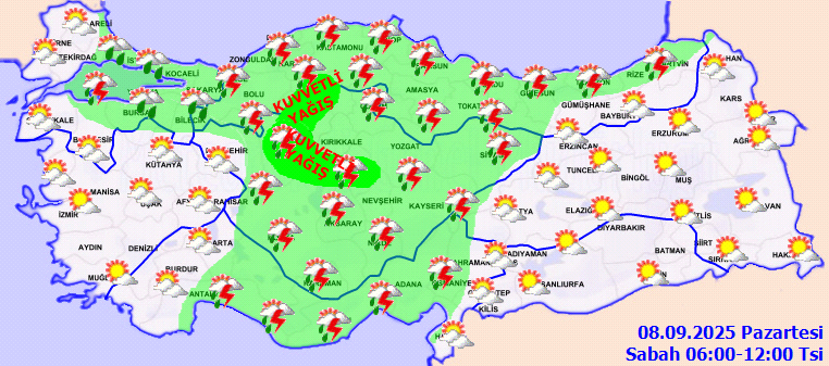 Harita Kırmızıya Döndü, Alarm Verildi! Meteoroloji'den O İllerde Yaşayanlara Uyarı Üstüne Uyarı - Resim : 2