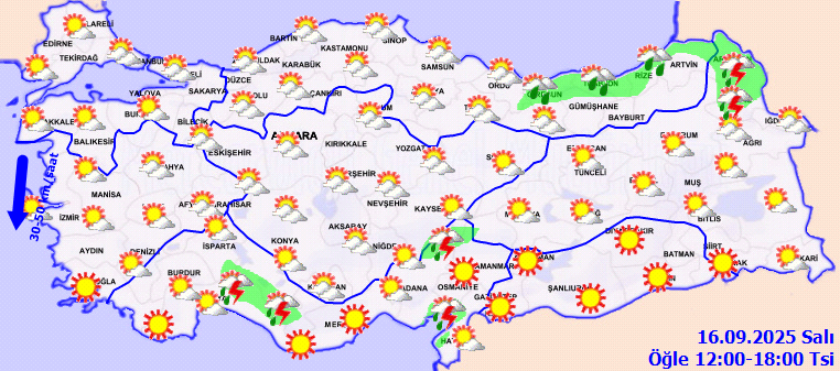 Bu İllerde Sağanak Var! Meteoroloji'den Üç Bölgeye Yağış Uyarısı - Resim : 1