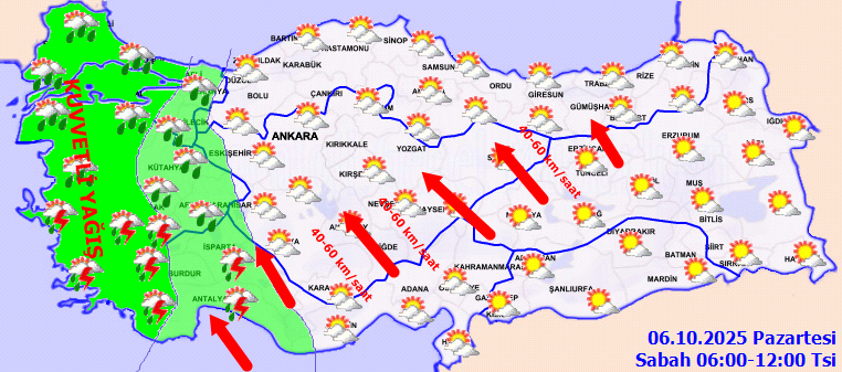 Meteoroloji ve AKOM'dan Peş Peşe Uyarı: Çok Sayıda İl İçin Alarm! İstanbul Güne Sağanakla Başladı, Günlerce Sürecek - Resim : 1
