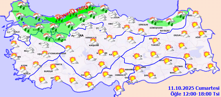 Meteoroloji'den İstanbul Dahil Çok Sayıda İl İçin Uyarı! Çok Kuvvetli Olacak - Resim : 1