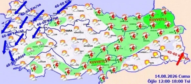 İstanbul’da Hafta Sonu Planı Olanlar Dikkat: Sağanak ve 80 Kilometrelik Fırtına Geliyor - Resim : 4