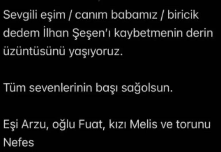Usta Sanatçı İlhan Şeşen Hayatını Kaybetti - Resim : 1