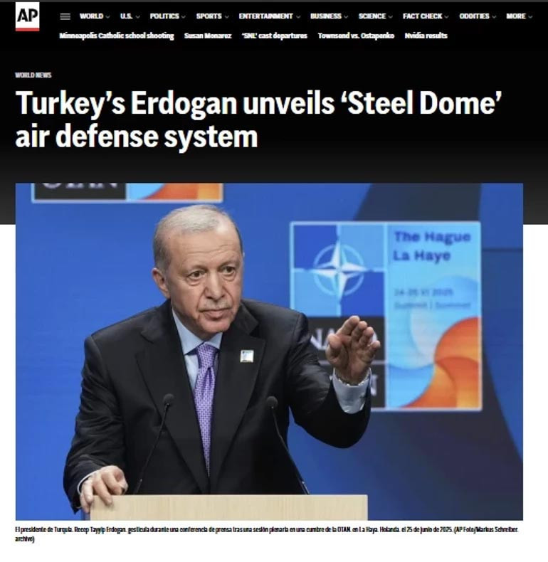 Küresel Gözler Türkiye’de… Dünya Basını Çelik Kubbe'yi Manşetten Verdi - Resim : 1