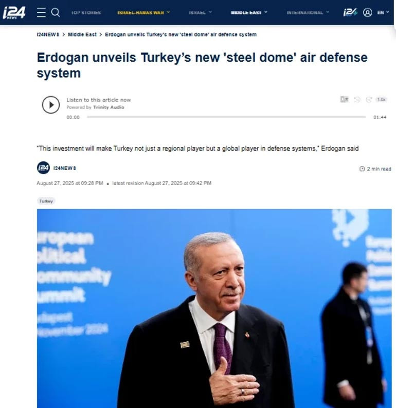 Küresel Gözler Türkiye’de… Dünya Basını Çelik Kubbe'yi Manşetten Verdi - Resim : 3