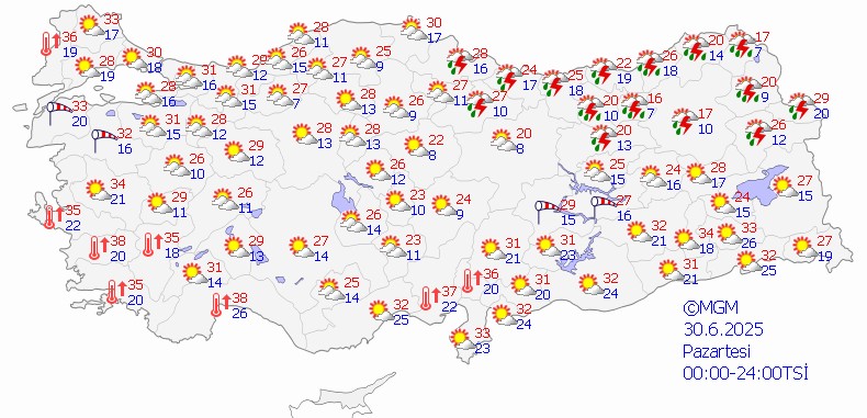 Bir Tarafta Yaz, Bir Tarafta Kış... Meteoroloji'den Yağış ve Fırtına Uyarısı - Resim : 2