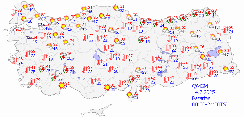 Meteoroloji İl İl Uyardı: Sıcaktan Kavrulacağız! Bazı Şehirlerde Sağanak Sürprizi... - Resim : 2