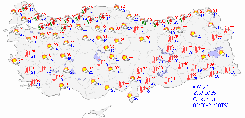 Meteoroloji'den Çifte Uyarı! Çok Sayıda İli Sağanak ve Fırtına Vuracak... İstanbul da Listede - Resim : 1