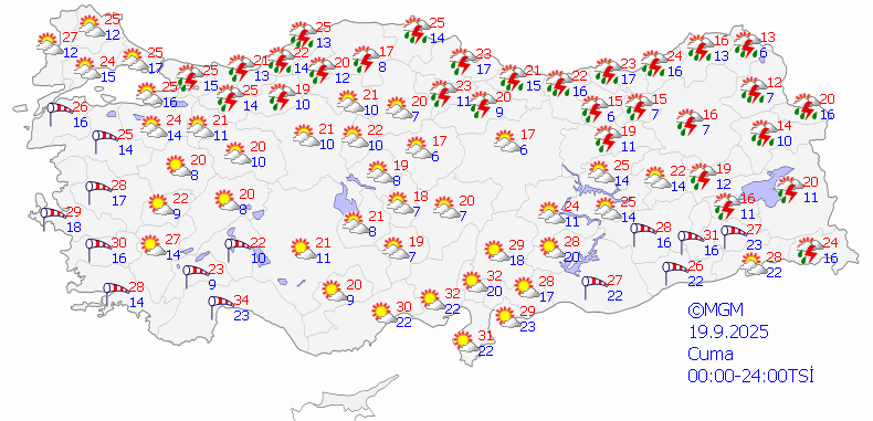 Meteoroloji'den Alarm! Hepsi Birden Geliyor! Tüm Yurdu Saracak: Sel, Dolu, Fırtına... - Resim : 1