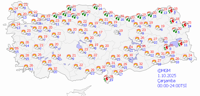 Meteoroloji'den İki Bölgeye Sağanak Uyarısı! Bir Anda Bastıracak - Resim : 2