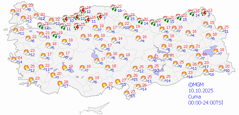 Meteoroloji'den O İllerde Yaşayanlara Uyarı! Kuvvetli Yağış Bastıracak - Resim : 1