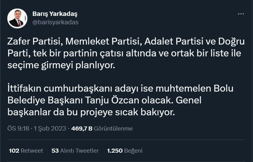 Adaylık konusunda kararlıymış: Yeni ittifak için Tanju Özcan iddiası - Resim : 1