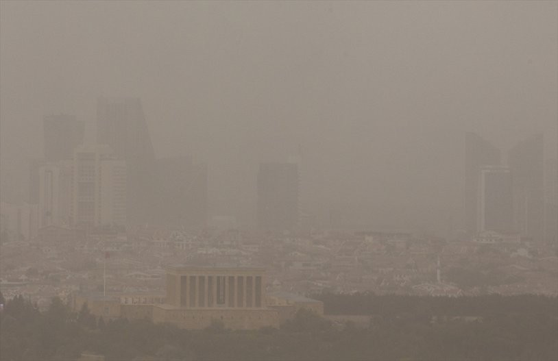 Ankara’da kum fırtınasından fotoğraflar - Resim: 10
