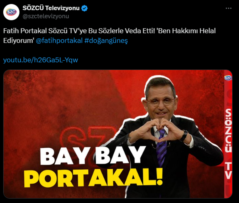 Sözcü TV'den Ayrılan Fatih Portakal Hakkında Çarpıcı Kulis! Ekranlara Geri mi Dönüyor? Hangi Kanalda Olacak? - Resim : 1
