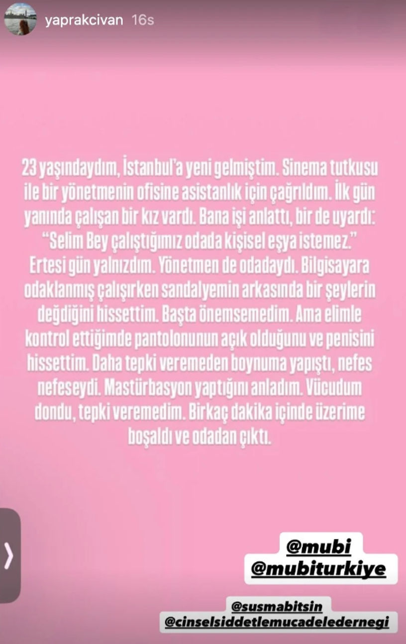 Sanat Dünyasında 'MeToo' Rüzgarı! Yönetmen Selim Evci Hakkında Taciz İddiaları... MUBİ ve Akbank Sanat Biletini Kesti - Resim : 1