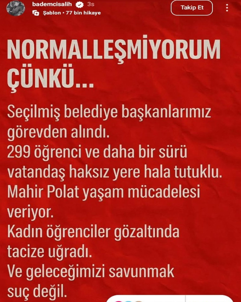 Salih Bademci'den 'Normalleşemiyorum' Çıkışı! 'Mahir Polat Yaşam Mücadelesi Veriyor' - Resim : 1