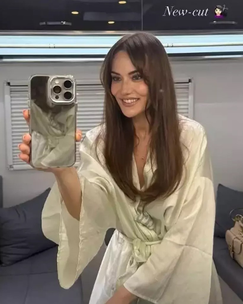 Fahriye Evcen Tarz Değişikliğine Gitti! Takipçilerinden Beğeni Yağmuru - Resim : 2