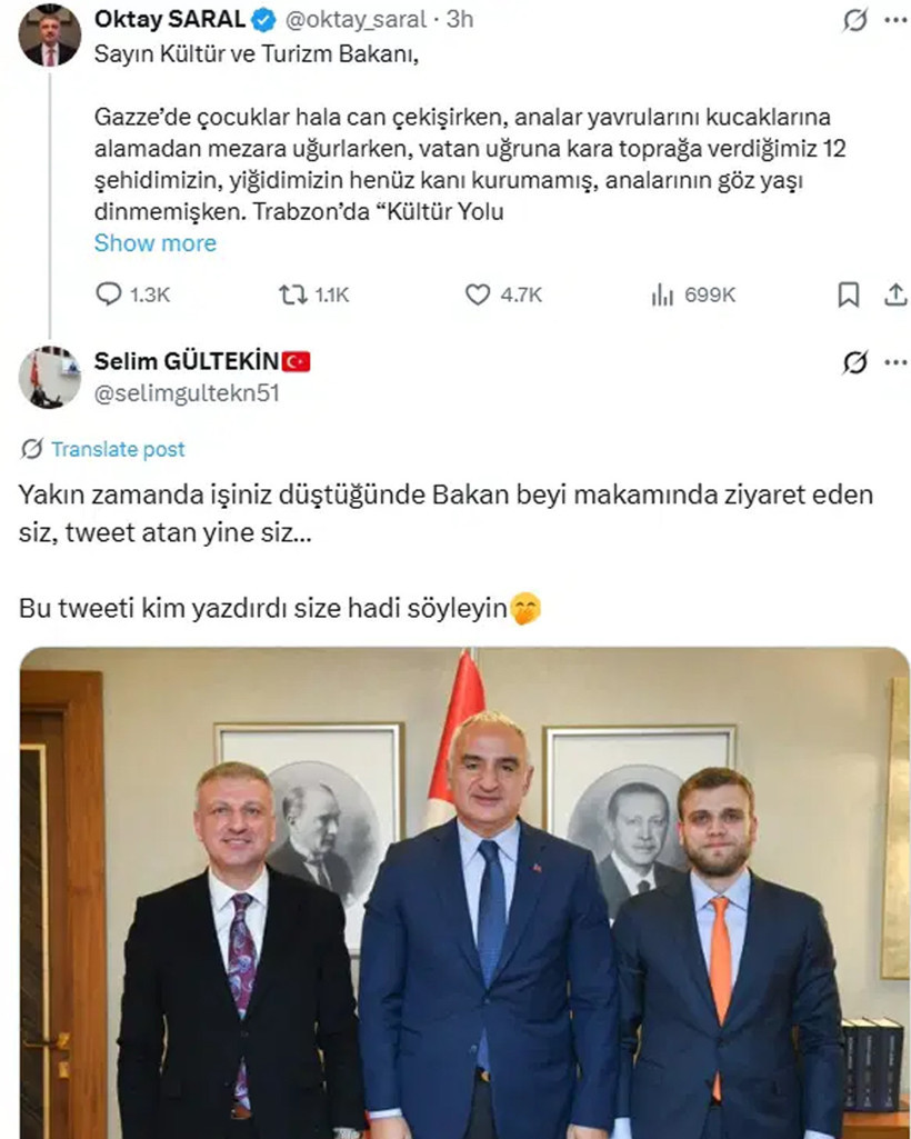 İktidarı Birbirine Katan Fotoğraf! Cumhurbaşkanı Başdanışmanı Saral, Bakan Ersoy'a Ateş Püskürdü, Eski Vekil Yanıt Verdi - Resim : 1