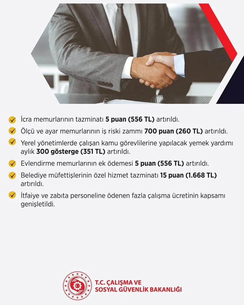 Hakem Kurulu Memur Zammı İçin 4. Kez Toplanıyor! Toplu Sözleşmede 11 İş Koluna Yeni Haklar - Resim : 18